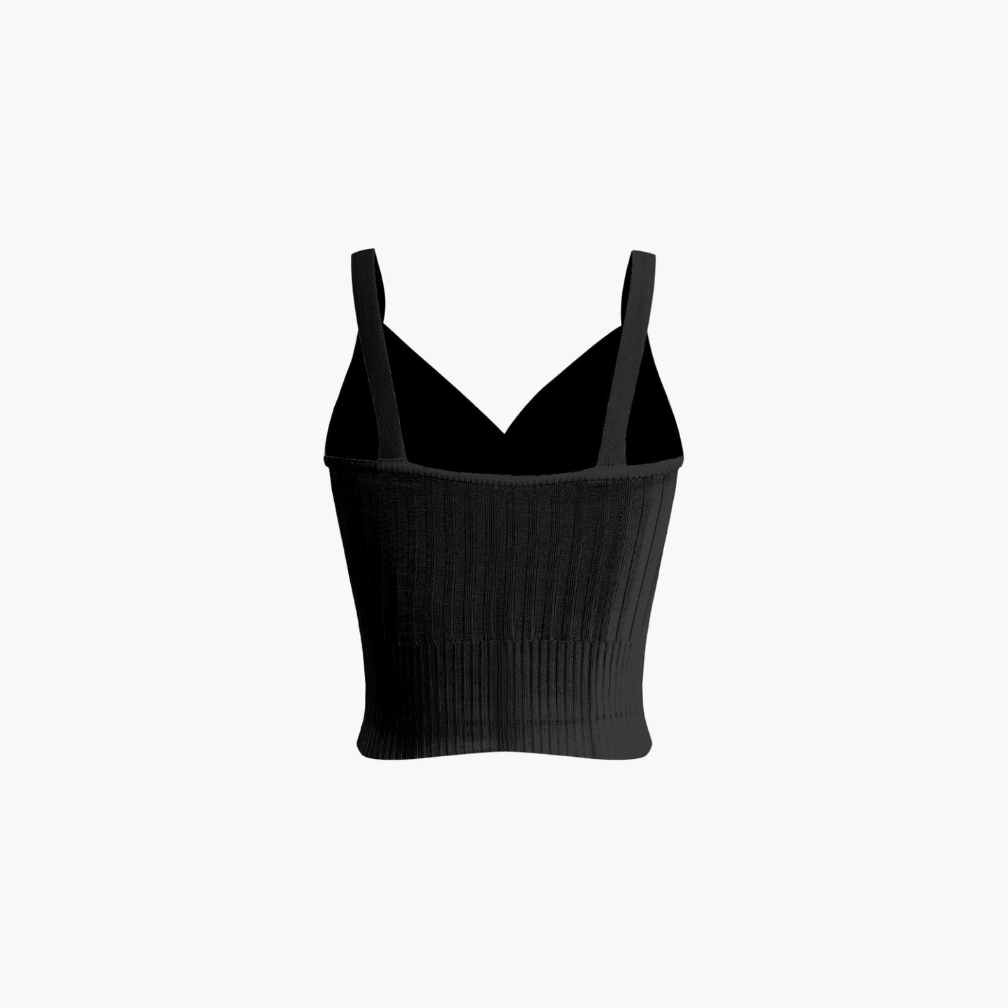 Reveré™  | Crop-Top À Col En V Plissé