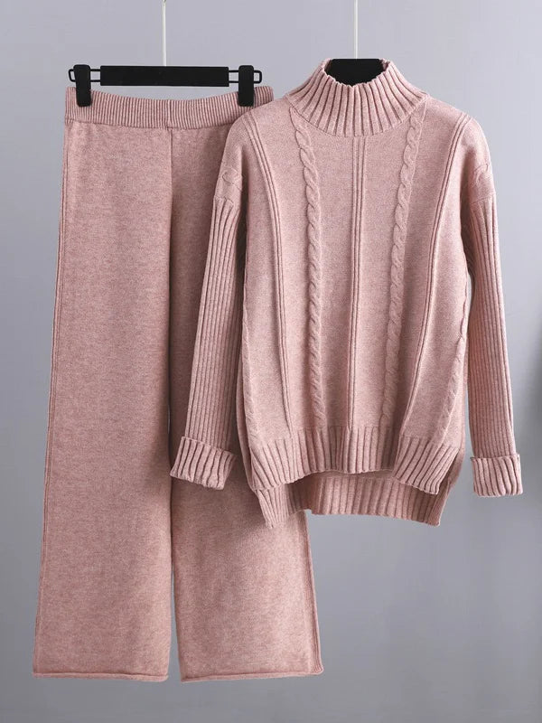 Reveré™  | Ensemble deux pièces Lounge en tricot torsadé