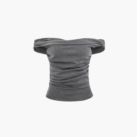 Reveré™  | Haut À Rayures Off-Shoulder
