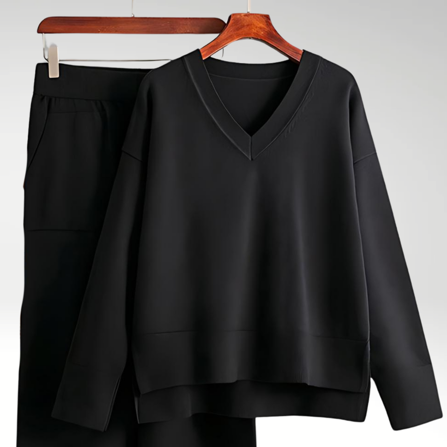 Fashiant™   | Ensemble deux pièces V-neck de luxe
