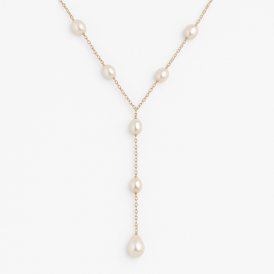 Collier Vintage avec Perles Suspendues