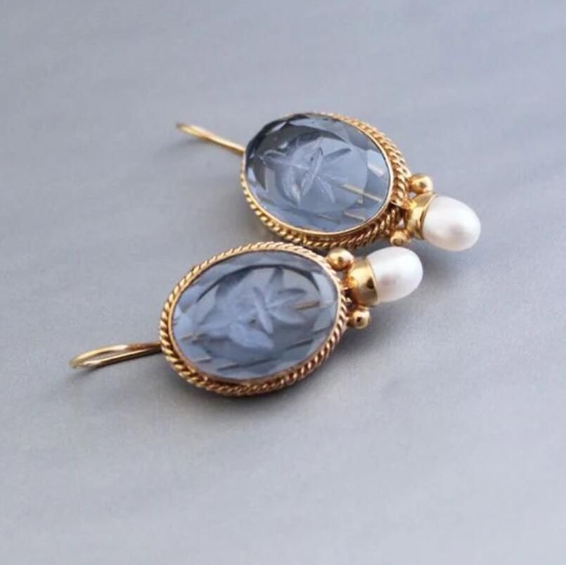 Boucles d'oreilles vintage Sophia en perles classiques