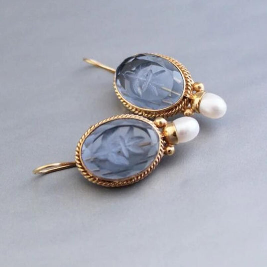 Boucles d'oreilles vintage Sophia en perles classiques