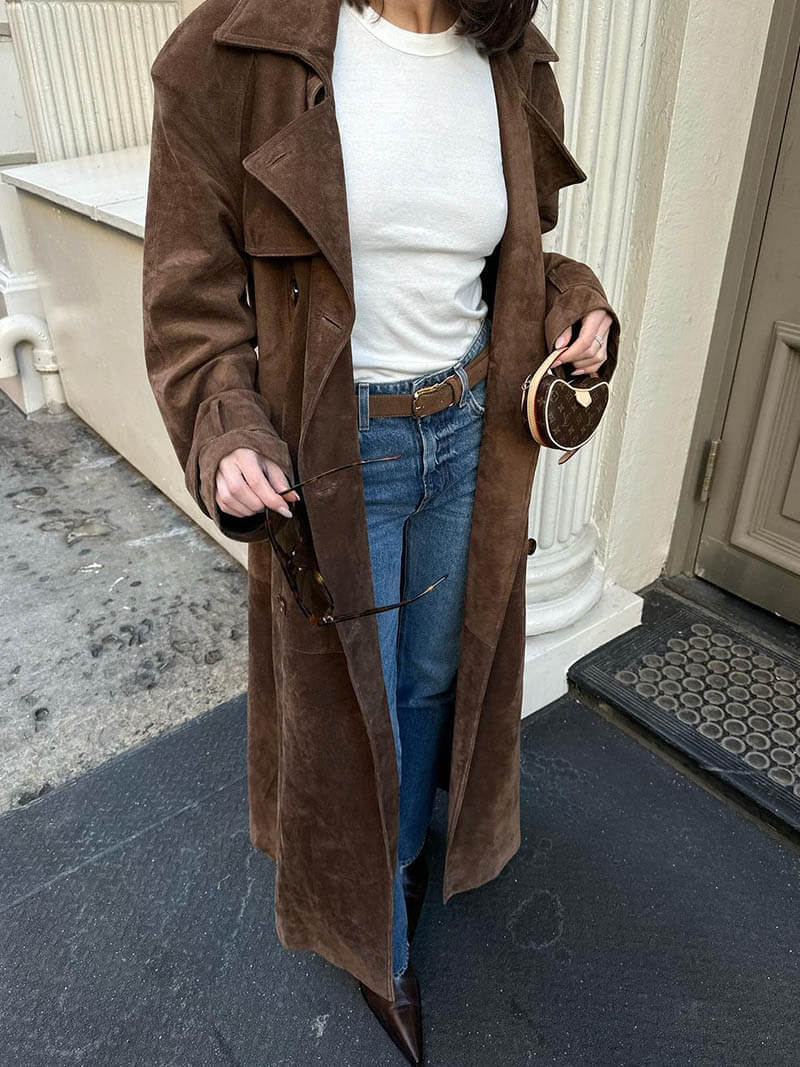 Reveré™ | Trench-coat en daim